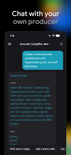 Google Flow Music Android app screenshot 3