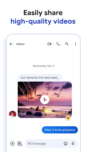 Google Messages Android app screenshot 4