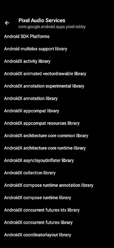 Pixel Audio Services Android app screenshot 2