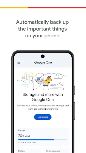 Google One Android app screenshot 1