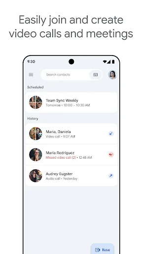 Google Meet Android app screenshot 1