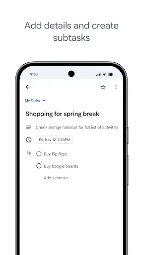 Google Tasks Android app screenshot 2