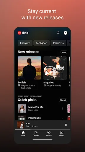 YouTube Music Android app screenshot 2