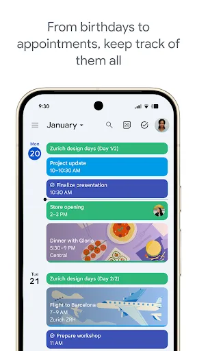 Google Calendar Android app screenshot 1