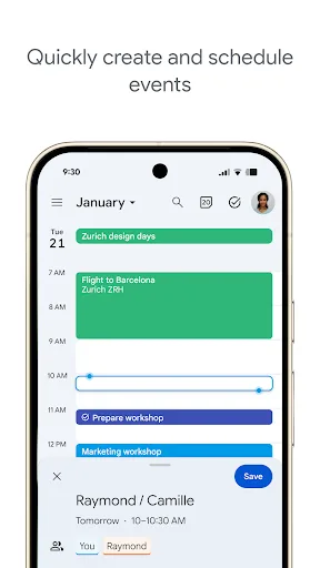 Google Calendar Android app screenshot 2