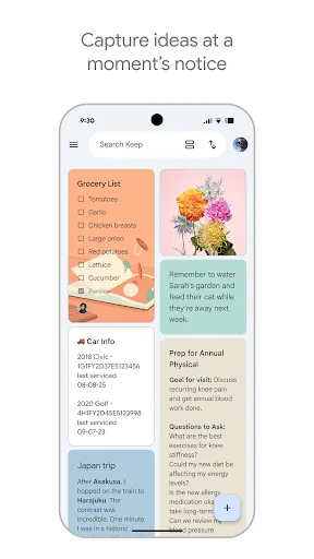 Google Keep - Notes and lists Android app screenshot 1