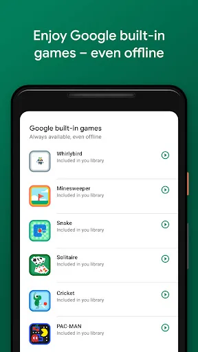 Google Play Games Android app screenshot 2