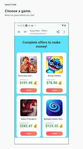 Gravy Pass Android app screenshot 2
