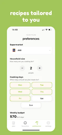 mise - meal planner Android app screenshot 3
