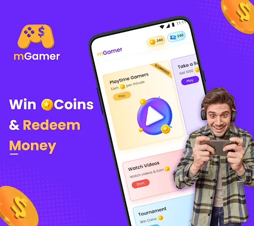 mGamer – Earn Money, Gift Card Android app screenshot 1