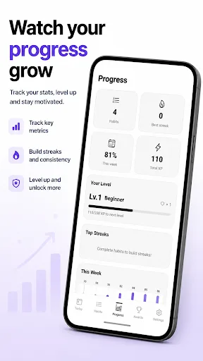 HabitStep: Daily Habit Tracker Android app screenshot 2
