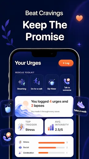 Dry Days: Sober Day Counter Android app screenshot 2