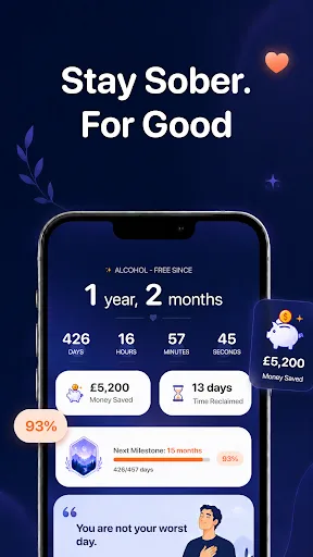 Dry Days: Sober Day Counter Android app screenshot 5