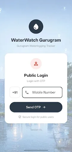 WaterWatch Gurugram Android app screenshot 1