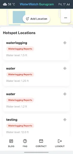 WaterWatch Gurugram Android app screenshot 4