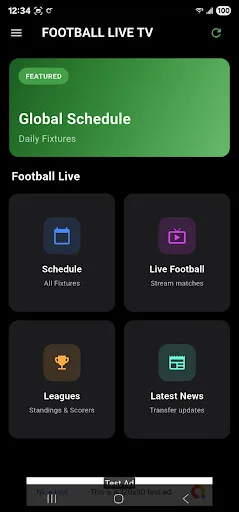 Playfy app-apk : LiveFootball Android app screenshot 1