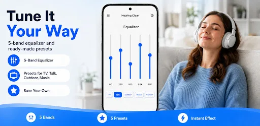 Hearing Clear: Amp & Record Android app screenshot 4