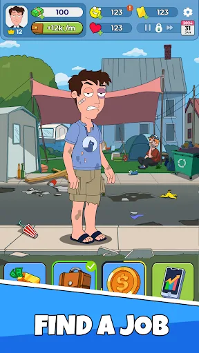 Idle Guy: Life Simulator games Android app screenshot 2