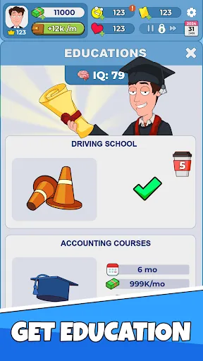 Idle Guy: Life Simulator games Android app screenshot 5
