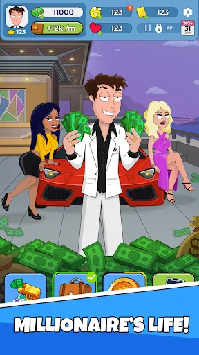 Idle Guy: Life Simulator games Android app screenshot 6