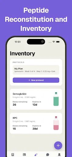 Peptide Calculator & Dosage Android app screenshot 4