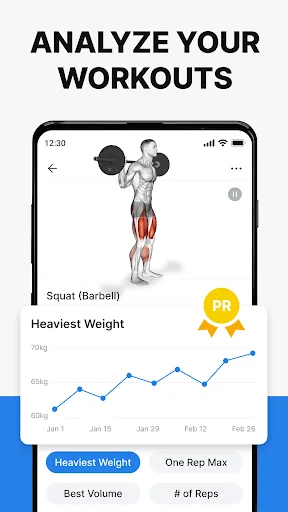 Hevy - Gym Log Workout Tracker Android app screenshot 3