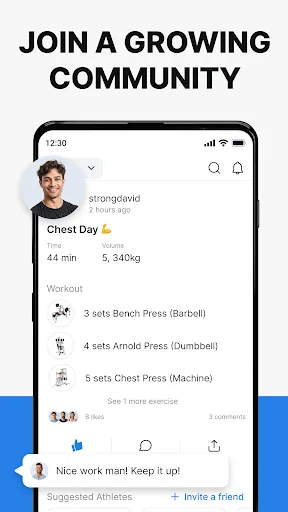 Hevy - Gym Log Workout Tracker Android app screenshot 5