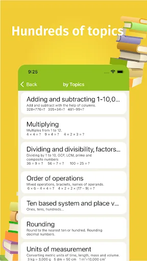 Math Tests: learn mathematics Android app screenshot 2