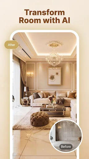 AI Room Design & Makeover Android app screenshot 1