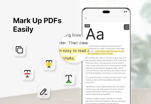 PDF Reader & PDF Editor Android app screenshot 2
