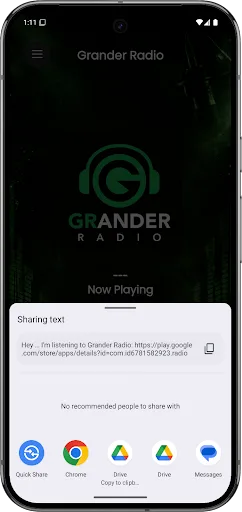Grander Radio Android app screenshot 4