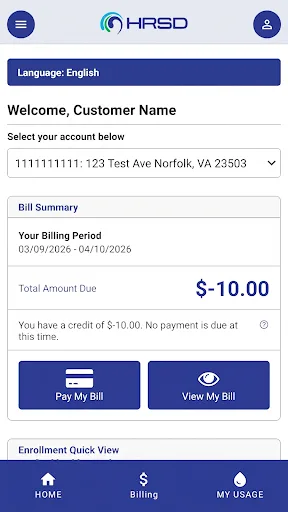 HRSD Mobile Portal Android app screenshot 1