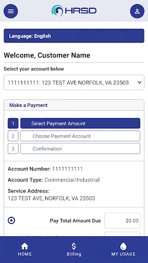HRSD Mobile Portal Android app screenshot 2