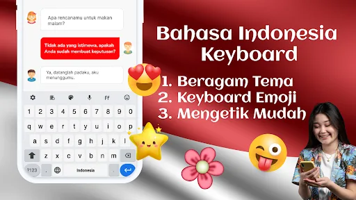 Indonesian Keyboard 2021 Android app screenshot 1