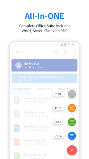 Polaris Office: Edit&View, PDF Android app screenshot 3