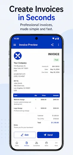 Invoice Maker Billing Manager Android app screenshot 1