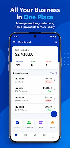 Invoice Maker Billing Manager Android app screenshot 2