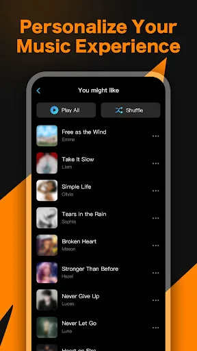 Online Offline Music Player Android app screenshot 3