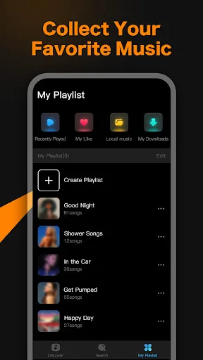 Online Offline Music Player Android app screenshot 5