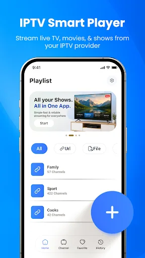 IPTV Smart Player PRO: Live TV Android app screenshot 2