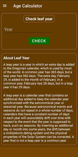 Age Calculator Android app screenshot 3