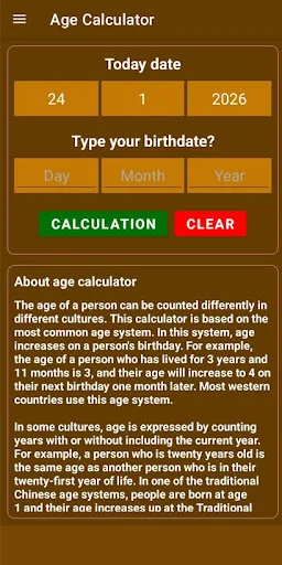 Age Calculator Android app screenshot 4