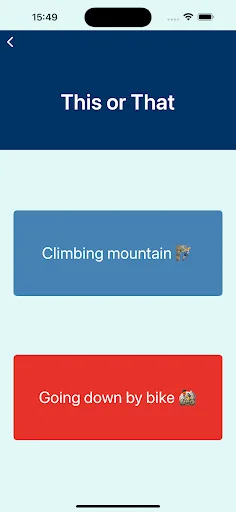 This or That: Fun Choices Android app screenshot 2