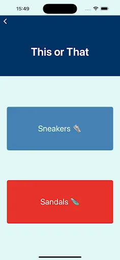 This or That: Fun Choices Android app screenshot 6