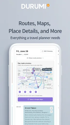 Durumi: AI Trip Planner Android app screenshot 6