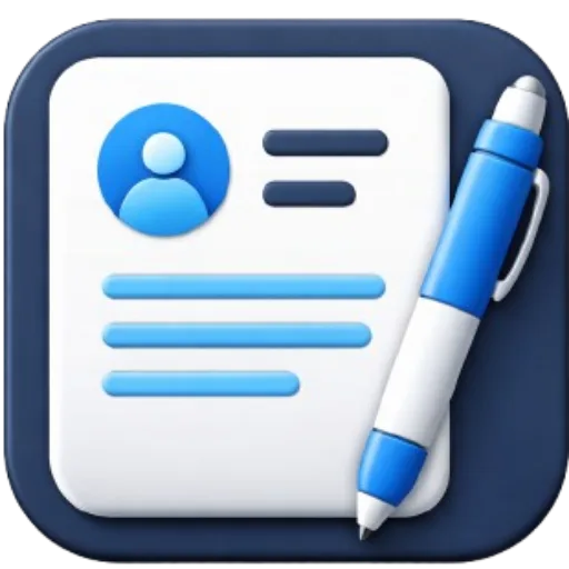 محرر السيرة الذاتية بالعربية Android app icon
