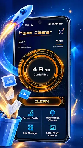 Hyper Cleaner Android app screenshot 1
