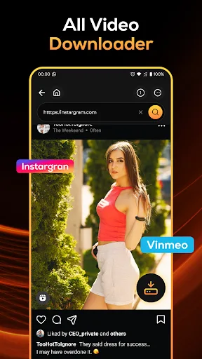 Fast Video Downloader Browser Android app screenshot 2
