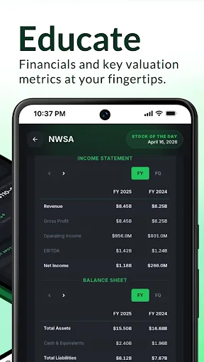 FirstBell: Stock of the Day Android app screenshot 3