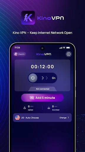 Kino VPN Android app screenshot 1